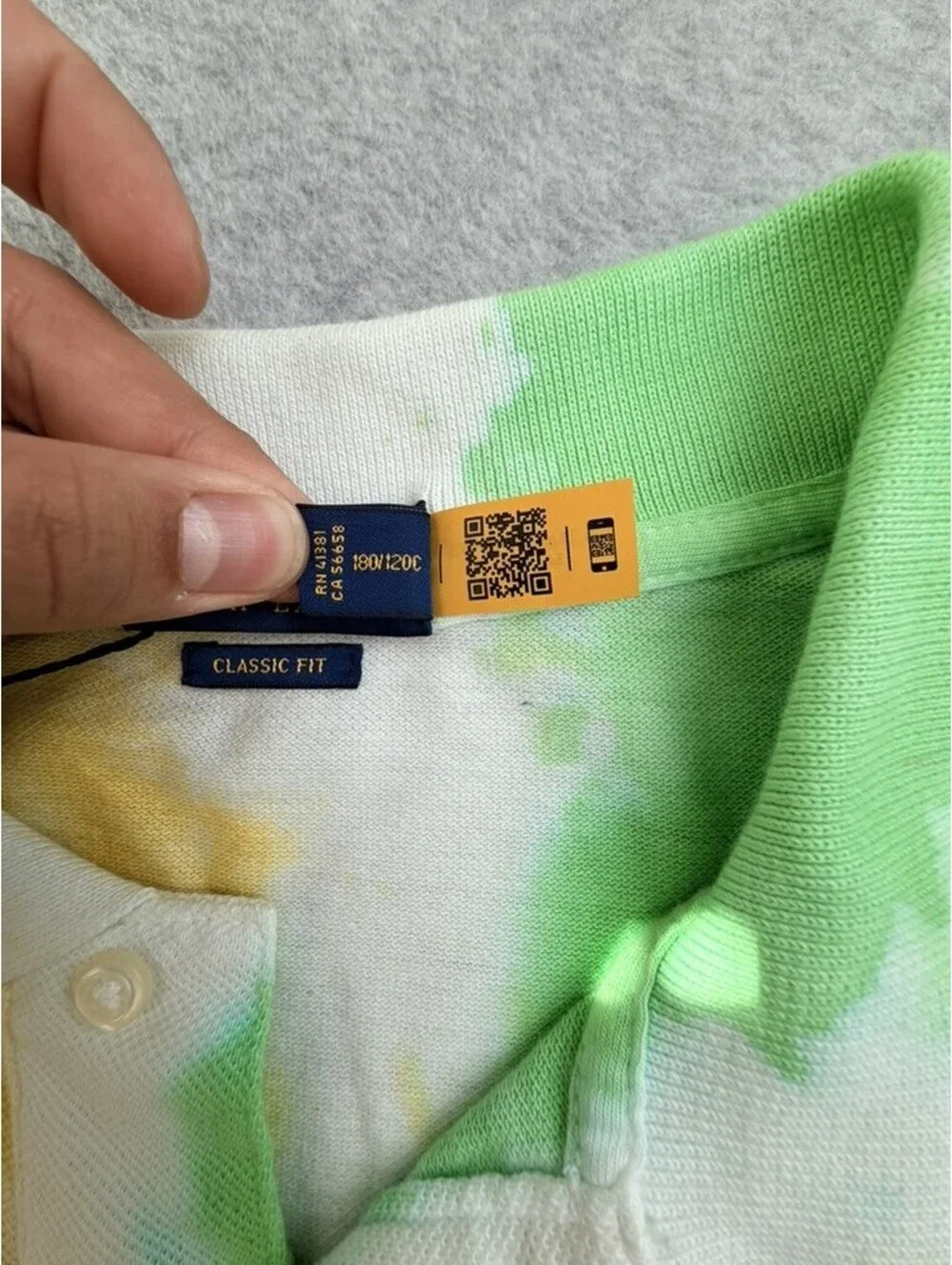 New Polo Ralph Lauren Mens Polo Shirt LT Multicolor Tie Dye Classic Fit